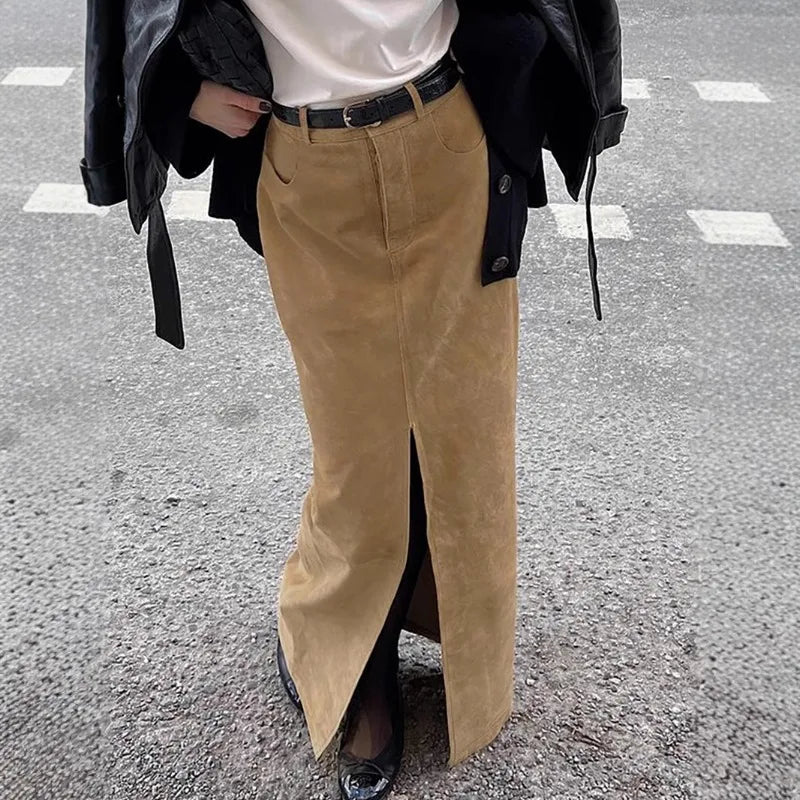 Gabrielle - Wildlederrock