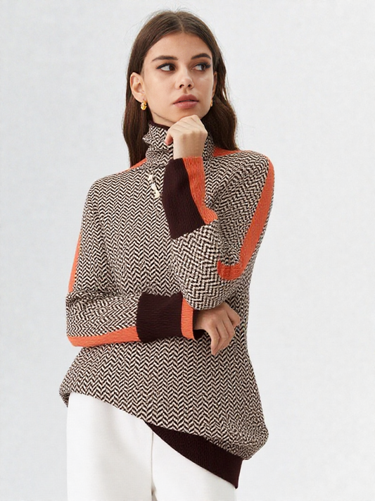 Aurélie - Farbblock Pullover