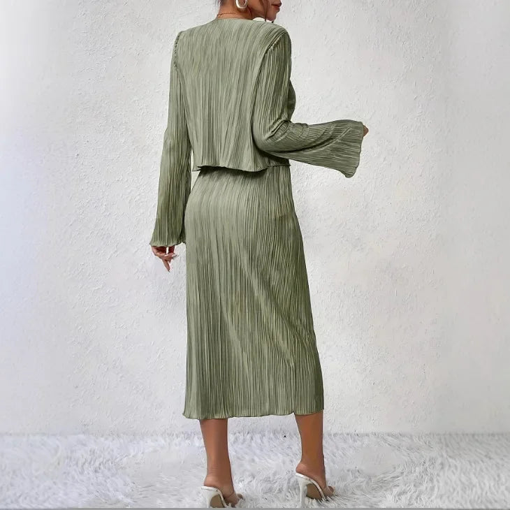 Vianne – Zweiteiliges Streifen Ensemble